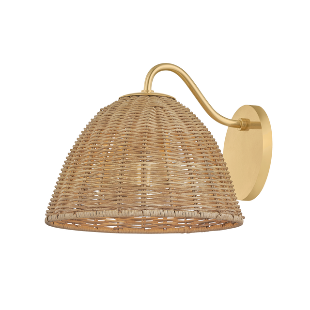 Mitzi KATNISS AGED BRASS 9.5W x 8H Wall Sconce