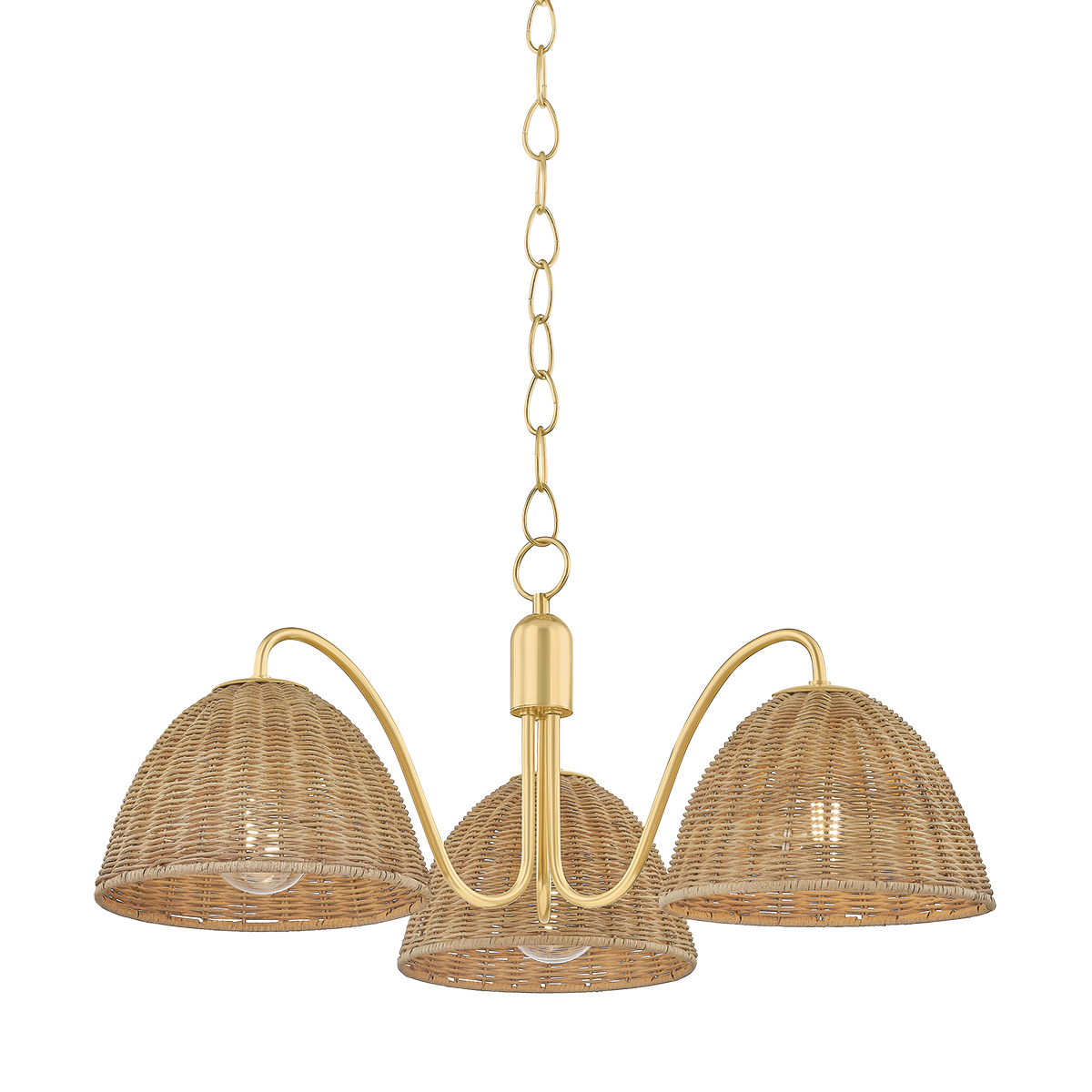 Mitzi KATNISS AGED BRASS 28W x 11.75H Chandelier