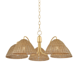 Mitzi KATNISS AGED BRASS 38.5W x 13.5H Chandelier