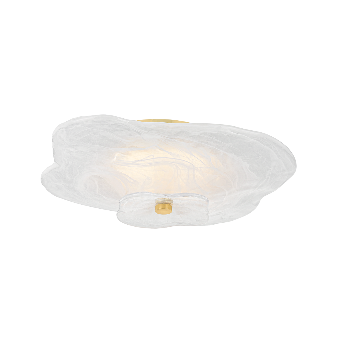 Mitzi Starlie AGED BRASS 16W x 4.25H Flush Mount