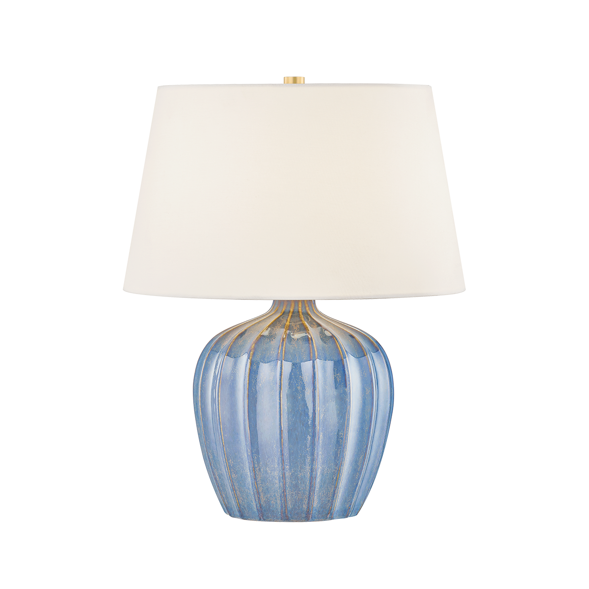 Mitzi Myla AGED BRASS/CERAMIC SPRING LAKE 15.75W x 20H Table Lamp