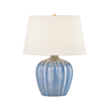 Mitzi Myla AGED BRASS/CERAMIC SPRING LAKE 15.75W x 20H Table Lamp