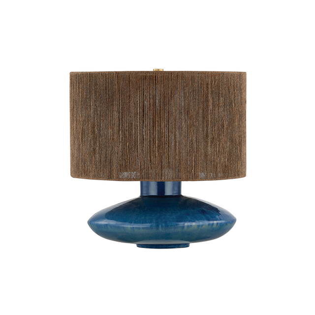 Mitzi Enya AGED BRASS/CERAMIC SHADOW AMPHORA 17W x 18.25H Table Lamp