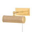 Mitzi Holly AGED BRASS/GRASSCLOTH 8.25W x 4.75H Lighting