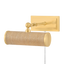 Mitzi Holly AGED BRASS/GRASSCLOTH 8.25W x 4.75H Lighting