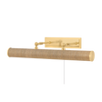 Mitzi Holly AGED BRASS/GRASSCLOTH 24.25W x 4.75H Lighting