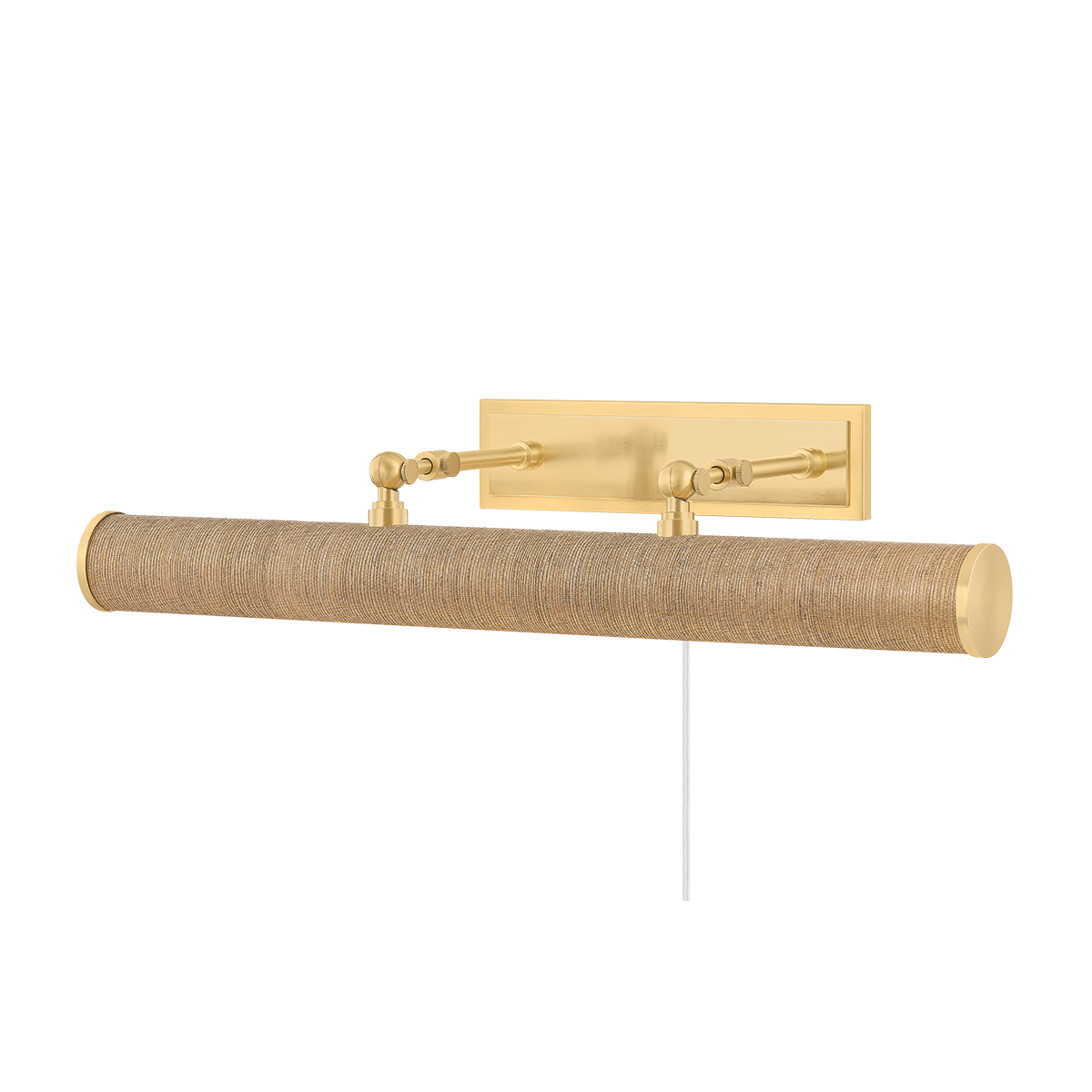 Mitzi Holly AGED BRASS/GRASSCLOTH 24.25W x 4.75H Lighting