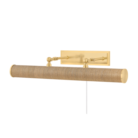 Mitzi Holly AGED BRASS/GRASSCLOTH 24.25W x 4.75H Lighting