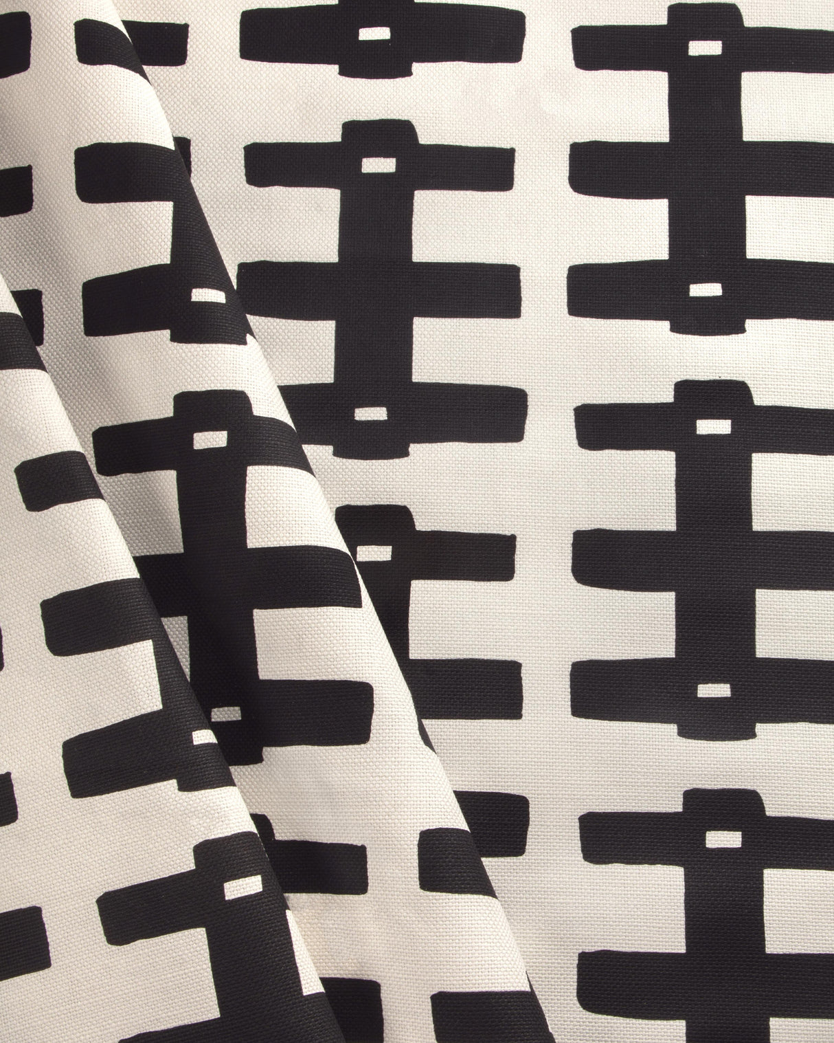 Lee Jofa BRIDGE BLACK/OYSTER Fabric