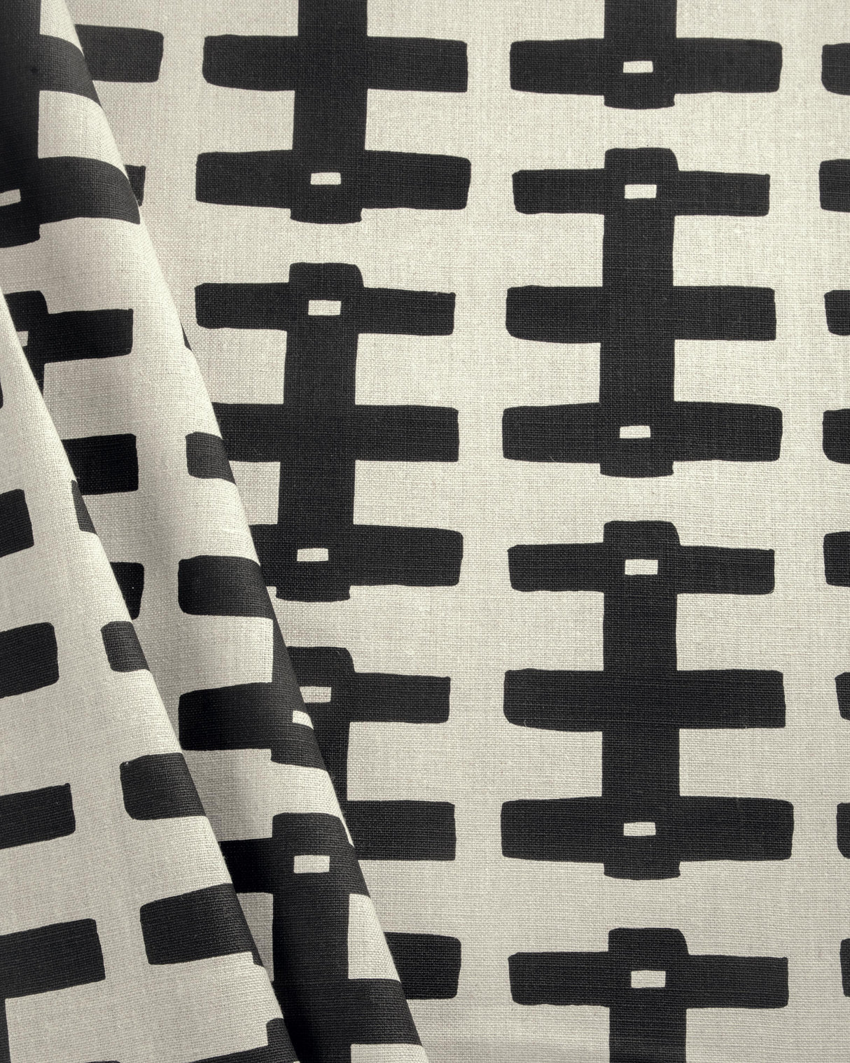 Lee Jofa BRIDGE BLACK/NATURAL Fabric