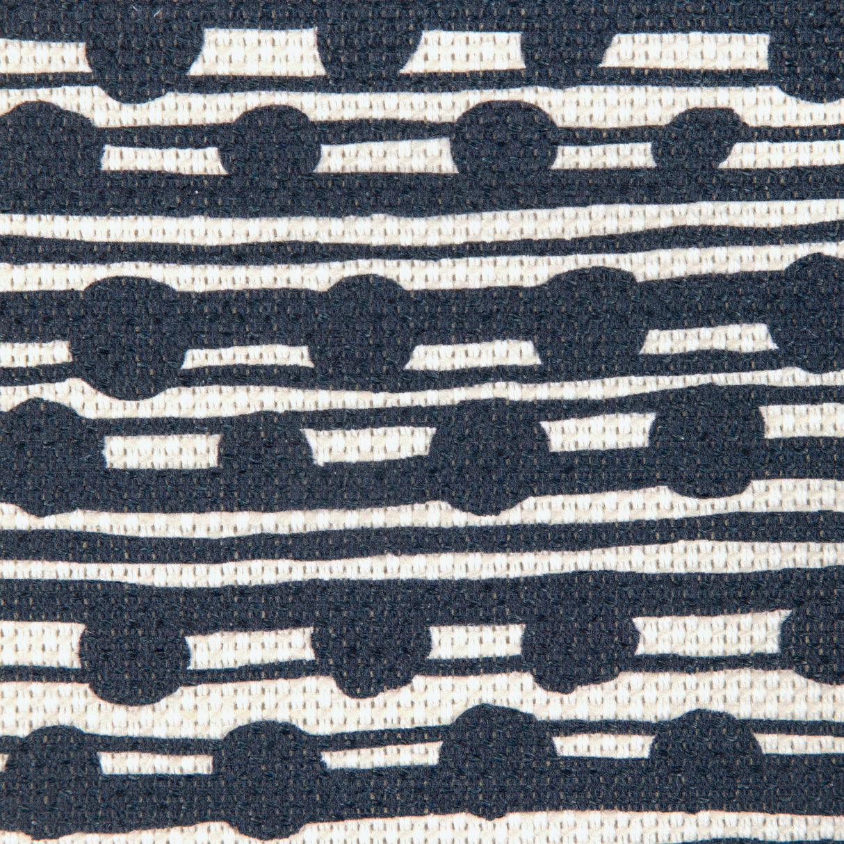 Lee Jofa GAMAL DARK NAVY/OYSTER Fabric