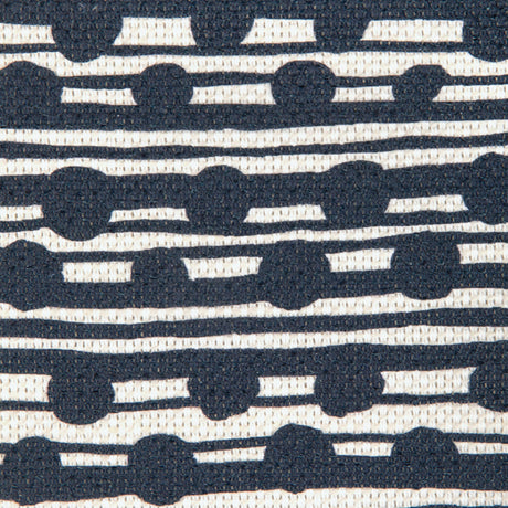 Lee Jofa GAMAL DARK NAVY/OYSTER Fabric