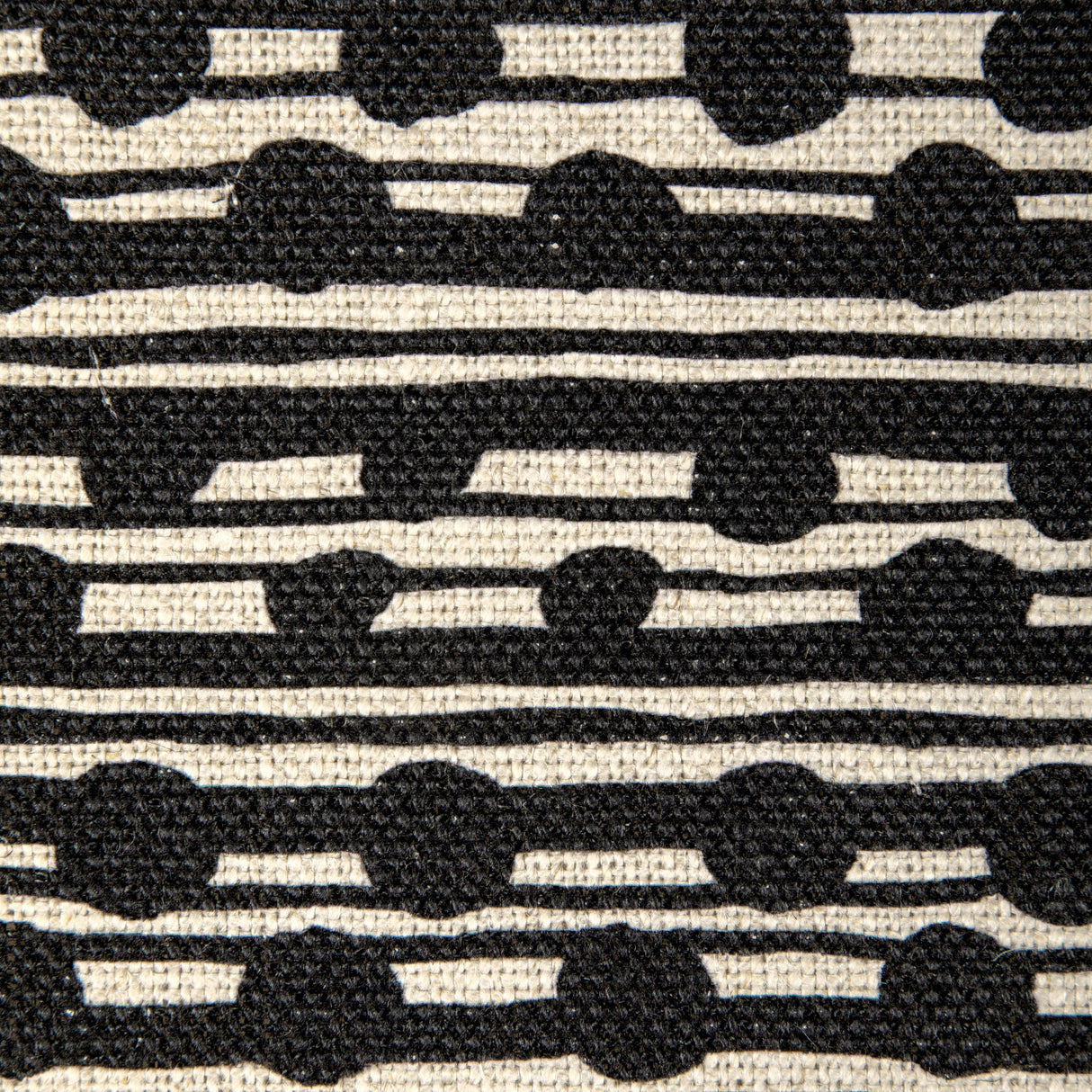 Lee Jofa GAMAL BLACK/NATURAL Fabric