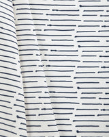 Lee Jofa INK STRIPE DARK NAVY/OYSTER Fabric