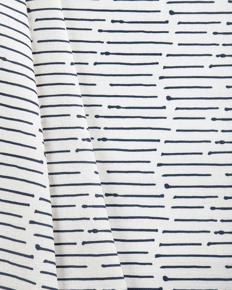 Lee Jofa INK STRIPE DARK NAVY/OYSTER Fabric
