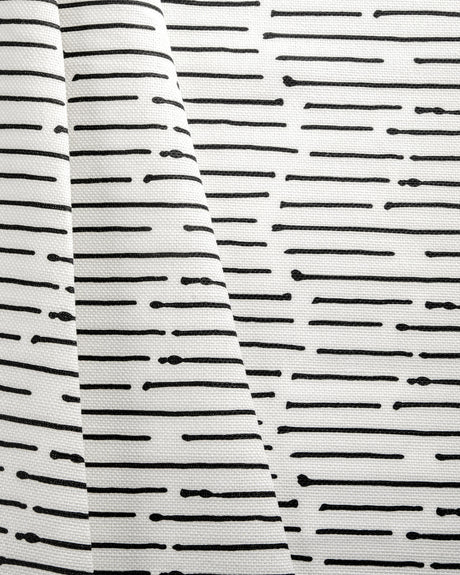 Lee Jofa INK STRIPE BLACK/OYSTER Fabric