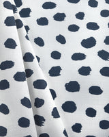 Lee Jofa PAINT DOT DARK NAVY/OYSTER Fabric
