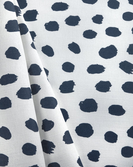 Lee Jofa PAINT DOT DARK NAVY/OYSTER Fabric