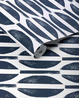 Lee Jofa RAJA WP DARK NAVY Wallpaper