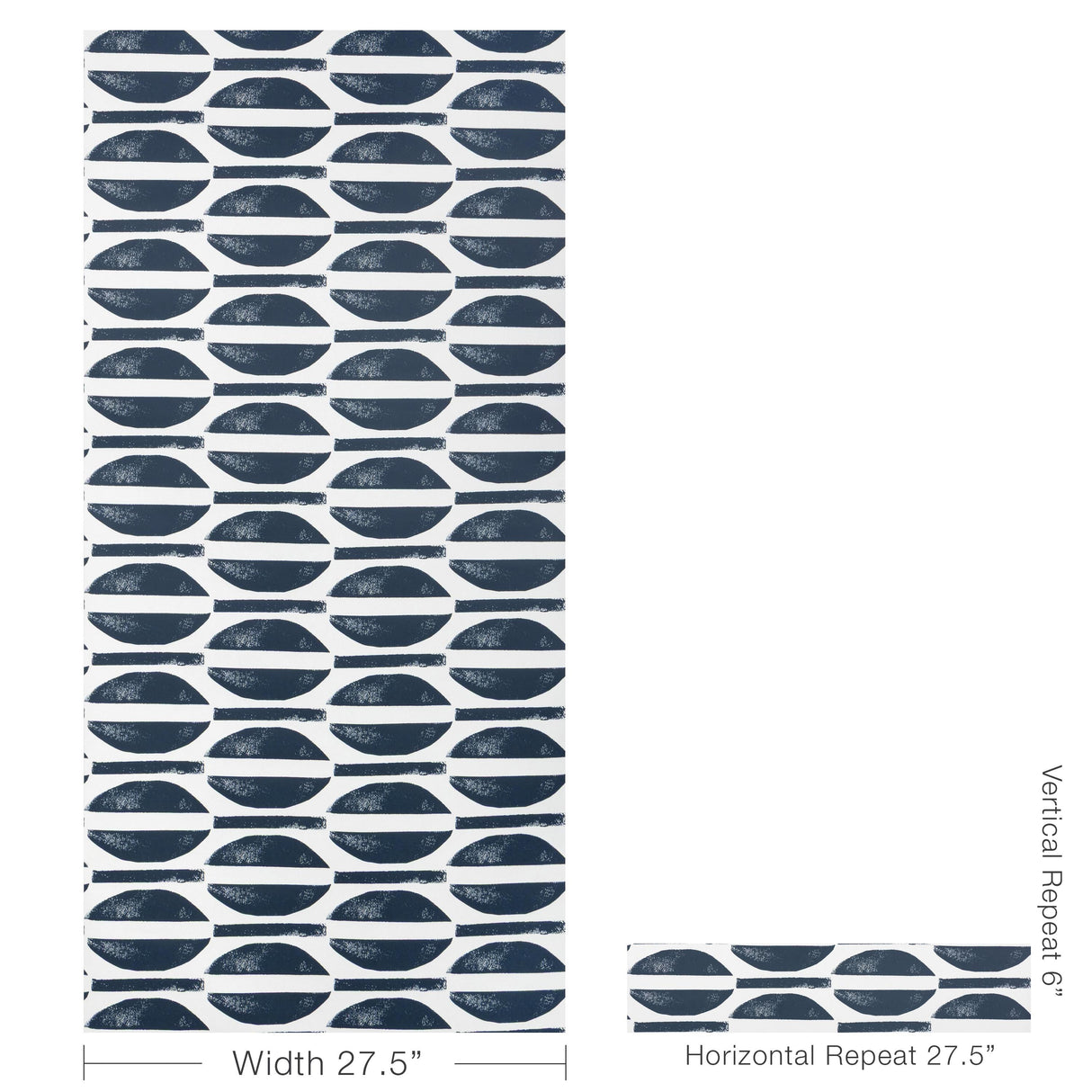 Lee Jofa RAJA WP DARK NAVY Wallpaper
