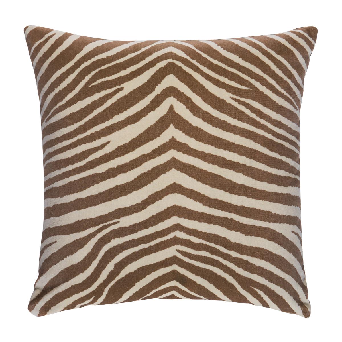 Schumacher Safari 20" x 20" Blixen Velvet Pillow