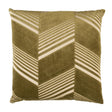 Schumacher Olive 20" x 20" Jessie Cut Velvet Pillow