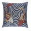 Schumacher Indigo 20" x 20" Koi Fish Pillow