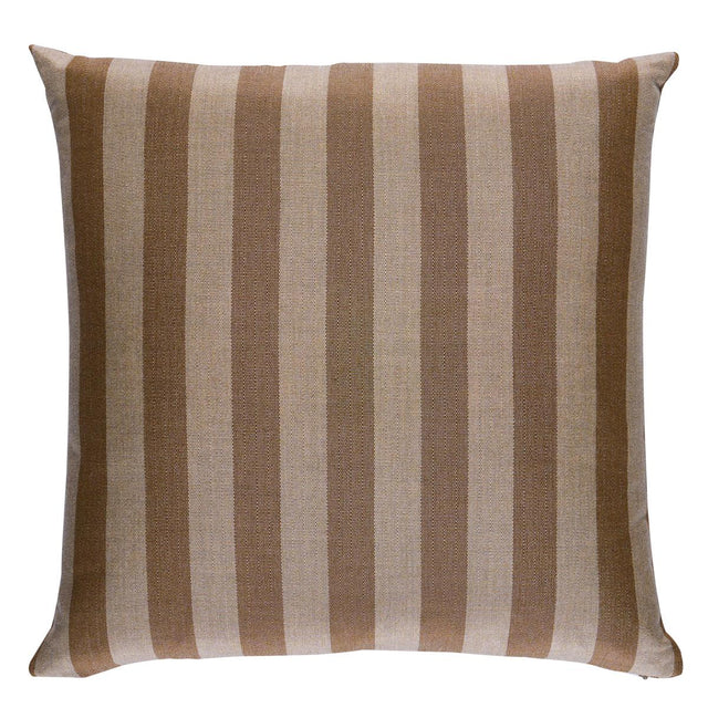 Schumacher Flax 18" x 18" Hanson I/O Stripe Pillow