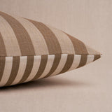 Schumacher Flax 18" x 18" Hanson I/O Stripe Pillow