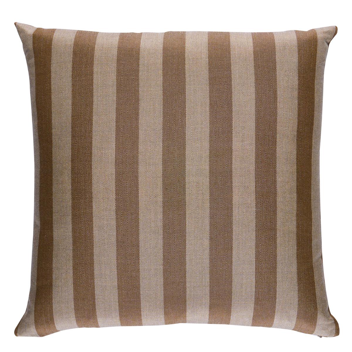 Schumacher Flax 20" x 20" Hanson I/O Stripe Pillow