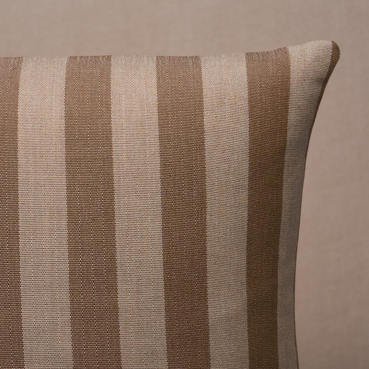 Schumacher Flax 22" x 22" Hanson I/O Stripe Pillow