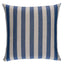Schumacher Navy 18" x 18" Hanson I/O Stripe Pillow