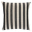 Schumacher Black 22" x 22" Hanson I/O Stripe Pillow