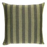 Schumacher Green 20" x 20" Hanson I/O Stripe Pillow