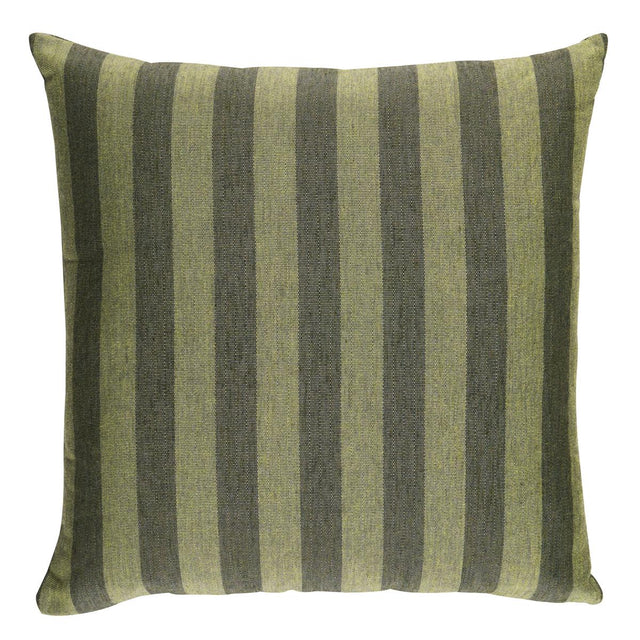 Schumacher Green 20" x 20" Hanson I/O Stripe Pillow