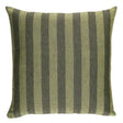 Schumacher Green 22" x 22" Hanson I/O Stripe Pillow