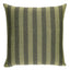 Schumacher Green 22" x 22" Hanson I/O Stripe Pillow
