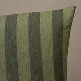 Schumacher Green 22" x 22" Hanson I/O Stripe Pillow