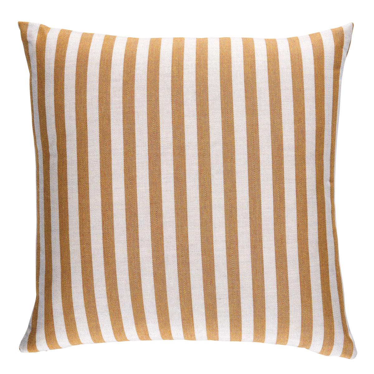 Schumacher Marigold 18" x 18" Hanson I/O Stripe Pillow