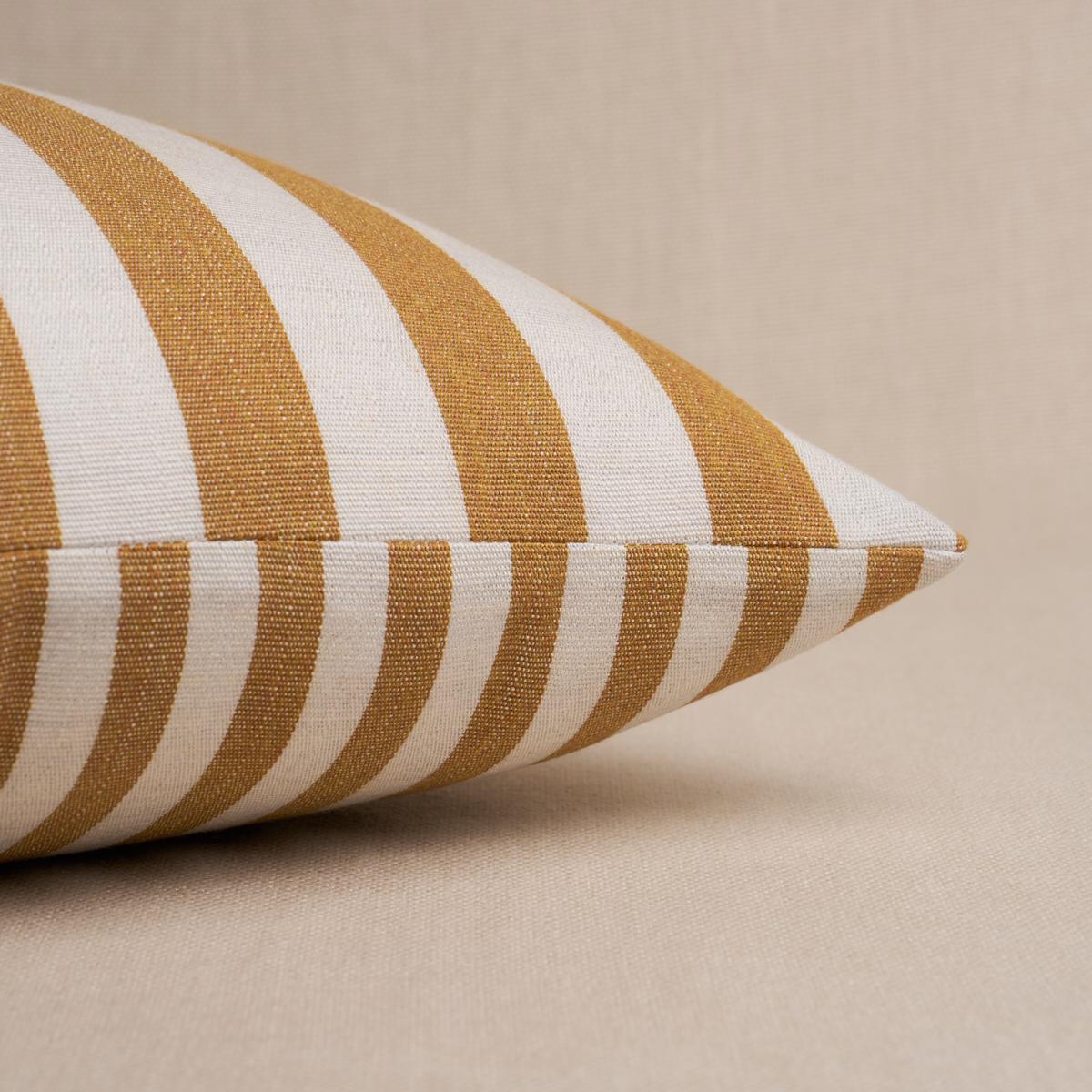 Schumacher Marigold 18" x 18" Hanson I/O Stripe Pillow
