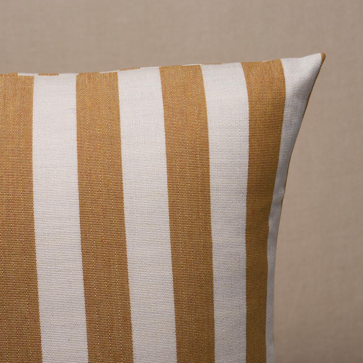 Schumacher Marigold 22" x 22" Hanson I/O Stripe Pillow