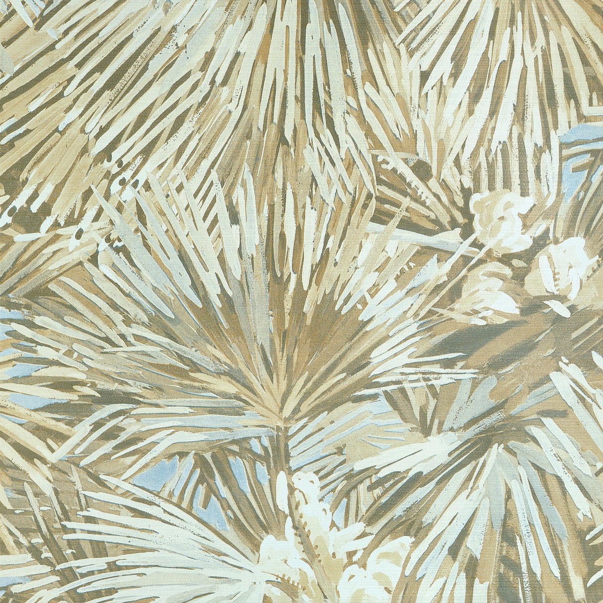 Thibaut Palmier Beige Wallpaper