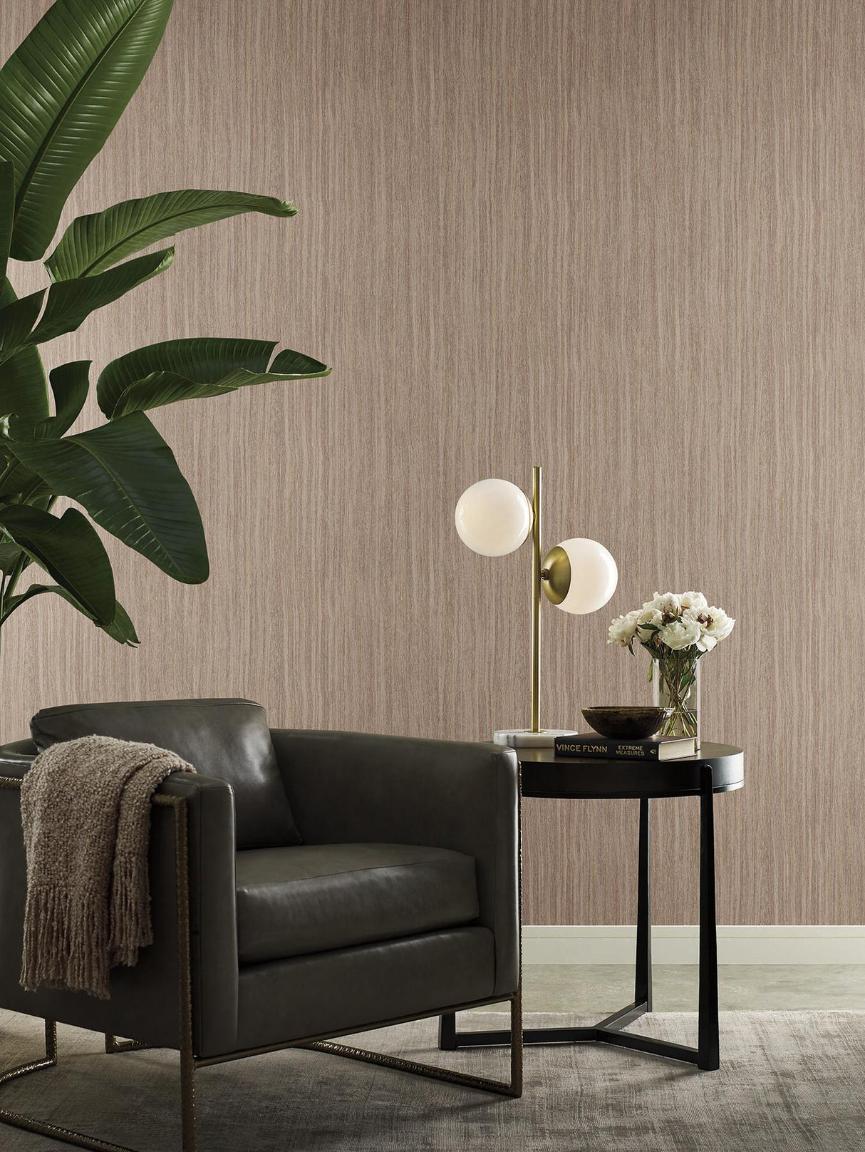 York Wallcoverings Wistman Stripe Canyon Wallpaper