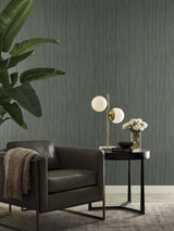 York Wallcoverings Wistman Stripe Teal Wallpaper