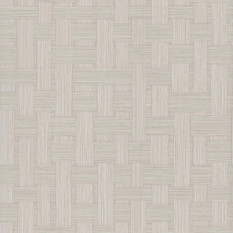 York Wallcoverings Basketry Dove Grey Wallpaper