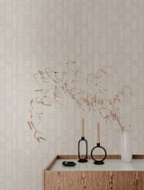 York Wallcoverings Basketry Dove Grey Wallpaper