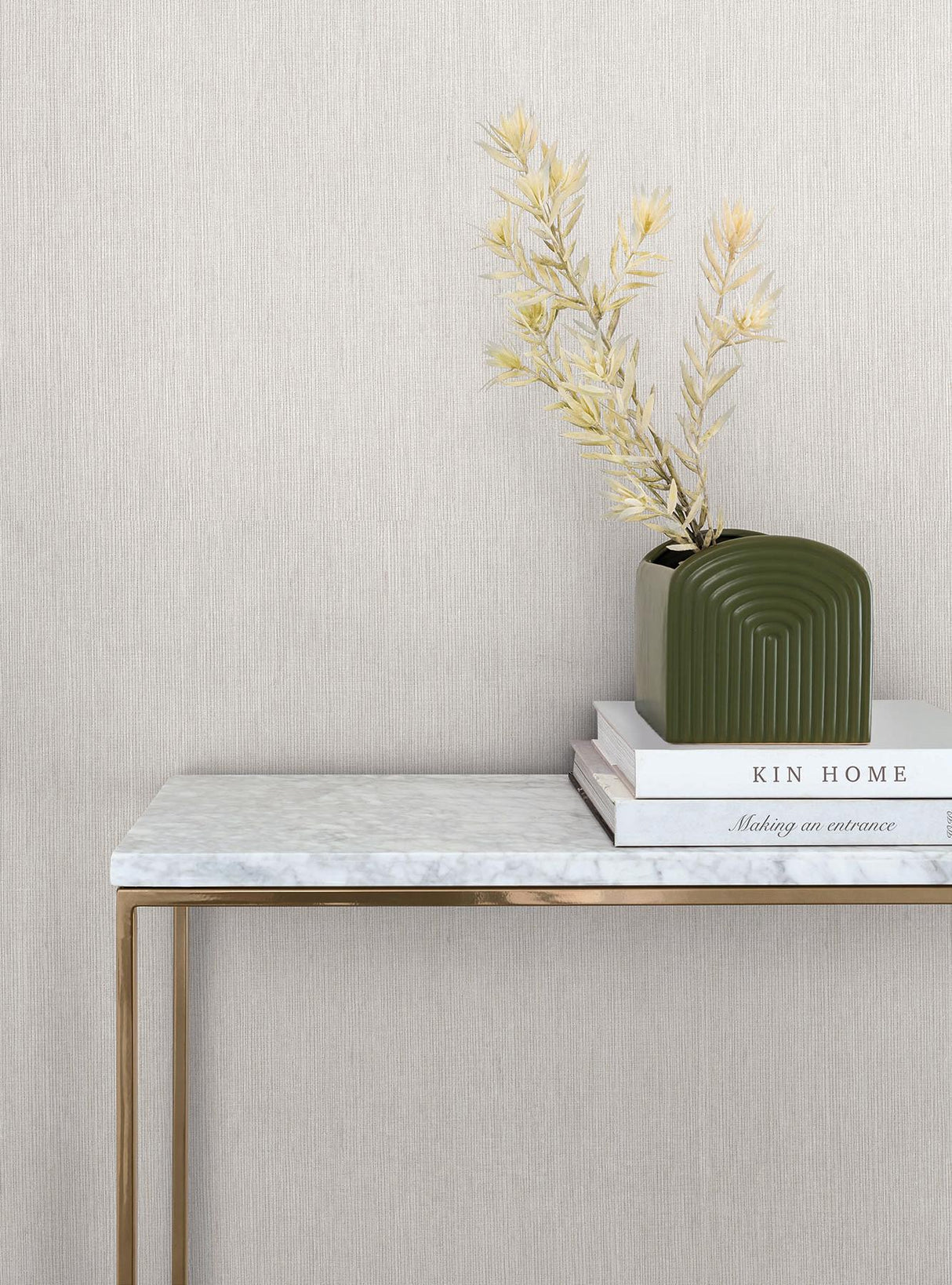 York Wallcoverings Lilah Warm Grey Wallpaper