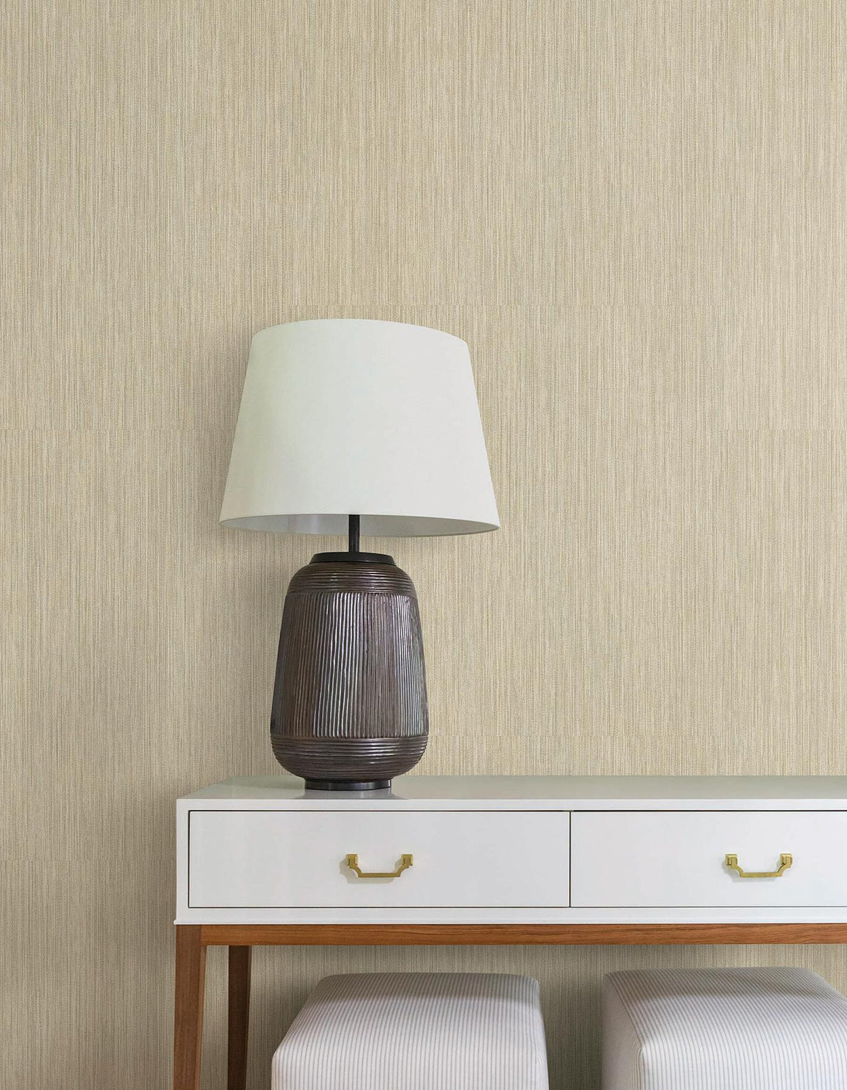 York Wallcoverings Washed Ramie Reed Wallpaper