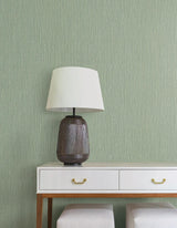 York Wallcoverings Washed Ramie Sea Glass Wallpaper