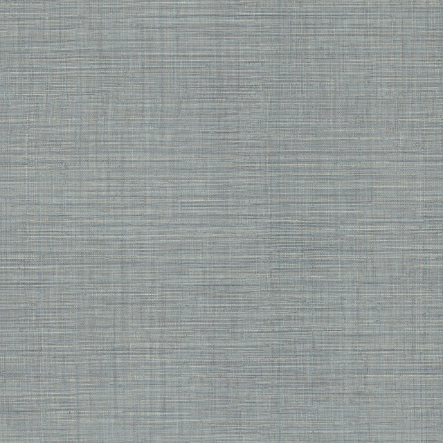 York Wallcoverings Lotus Silk Steel Blue Wallpaper